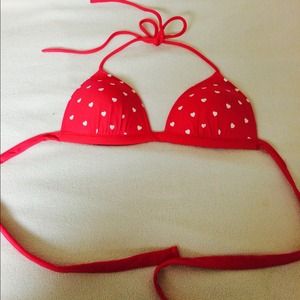 Hot pink hollister bikini top