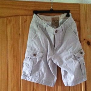 Men's khaki cargo shorts
