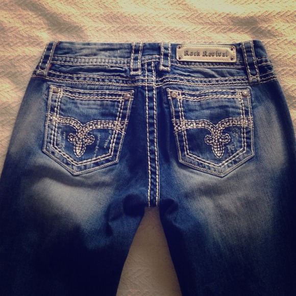❌TRADED❌ Rock Revival Teresa Boot Jeans Size 28
