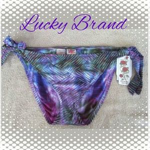 NEW Lucky Brand Coachella Wide Tie Side Bikini