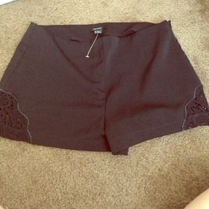 Black F21 Dressy Shorts