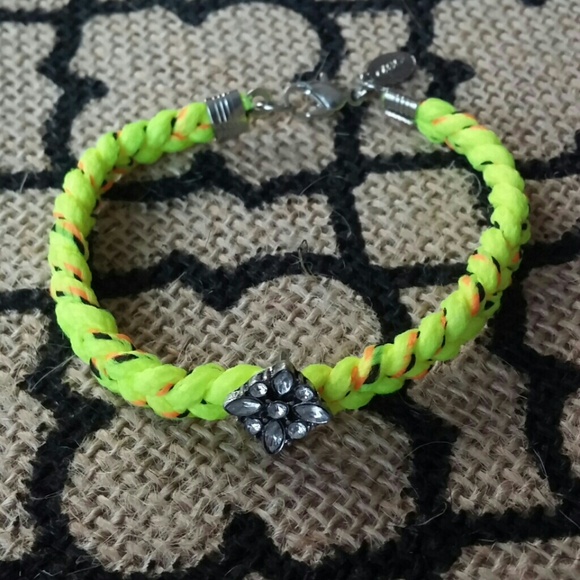 | American Eagle | Neon Yellow Braided Bracelet