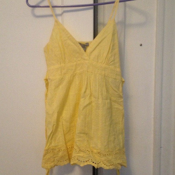 Super Cute Yellow Tank Blouse