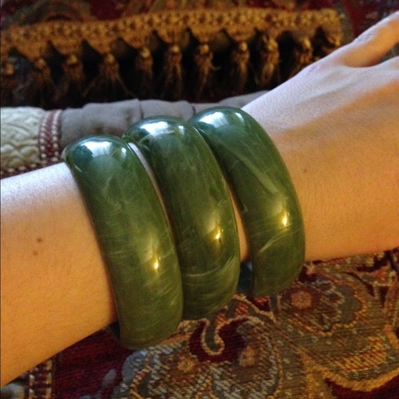3pc green bangle set