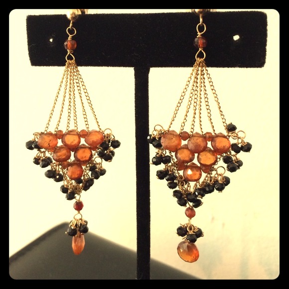 Jewelry - 14kt Gold Earrings with Semi Precious Stones