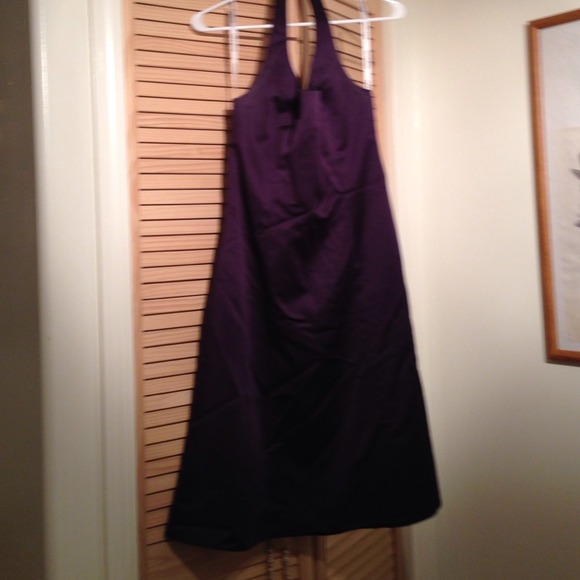 David's Bridal Lapis Bridesmaid Dress - Picture 2 of 4