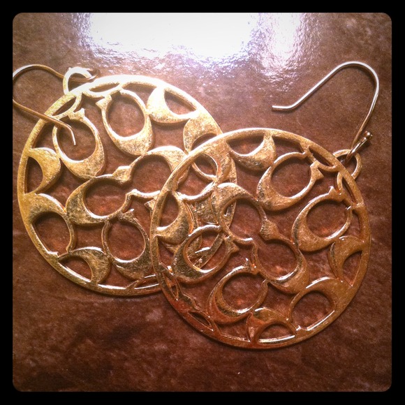 Gold Coach Earrings Price REDUCED!