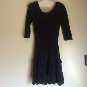 Victoria Secret black crochet dress