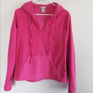 Pink fleece hoodie