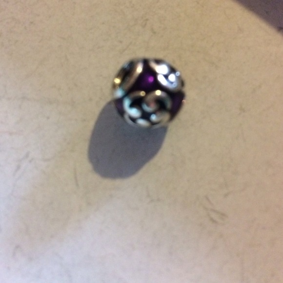Authentic purple pandora charm