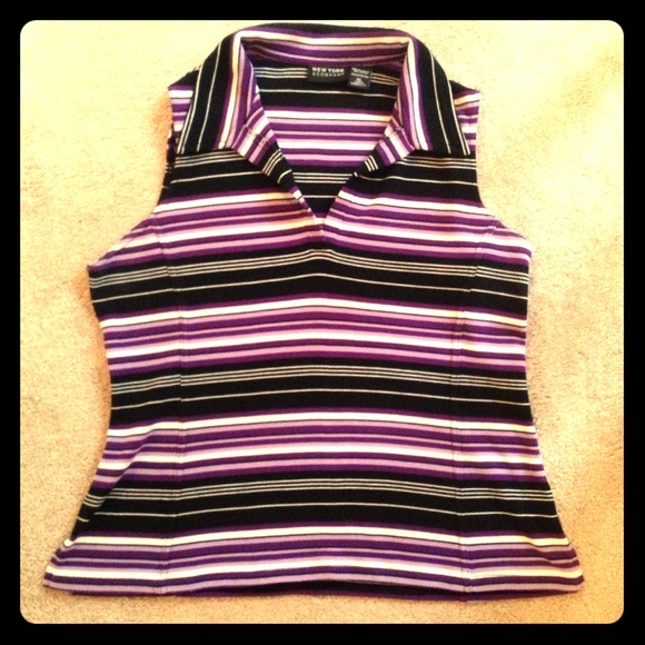 ❌SOLD❌ New York & Co. Striped Sleeveless Top