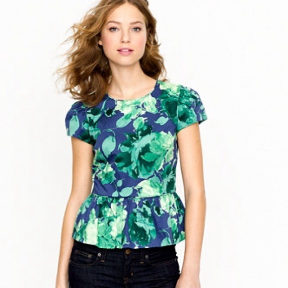 J. Crew Collection peplum top