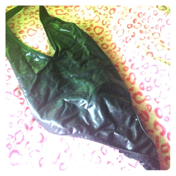 Black shiny Leotard 👀