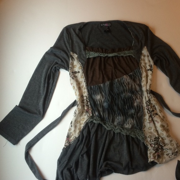A grey patchwork tunic & stone co purse bundle