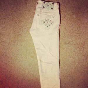 Bubble gum pink Miss Me skinny jeans