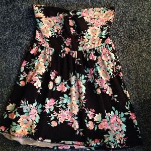 Strapless Floral Sundress (Worn Once!!)