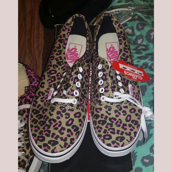 Vans pink leopard