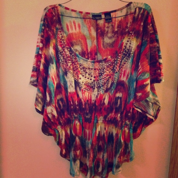 Multicolored Printed Top