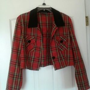 Plaid Crop Jacket