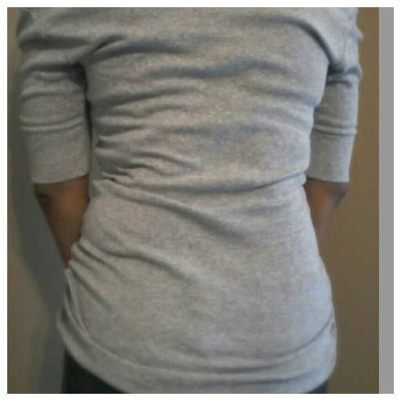 Gray cowl neck tee - Picture 2 of 2