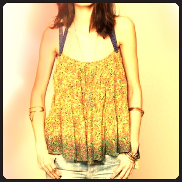 💥SOLD💥Free People Happy Blossoms Floral Top