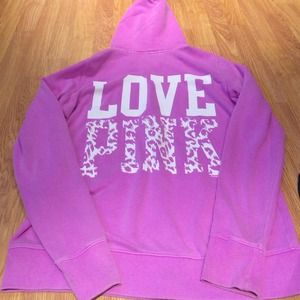 Victorias Secret PINK zip up sweatshirt in purple