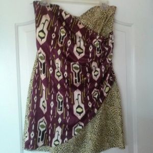 Purple Aztec and Green Leopard Dress
