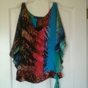 Cute multi-coloured top.