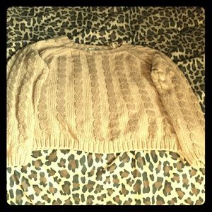 Beige Forever 21 knit sweater