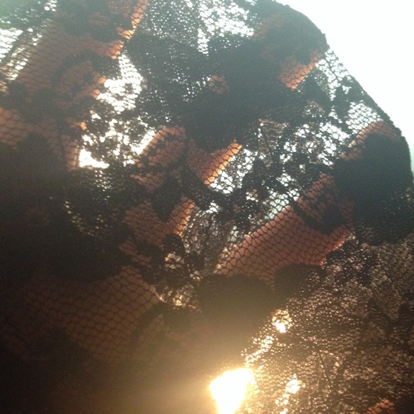 leopard pattern top blouse with lace back - Picture 2 of 2