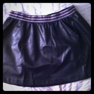 Francesca's Leather Skirt