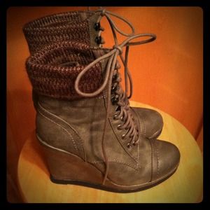 Wedge booties
