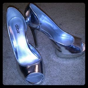 Silver Diba heels