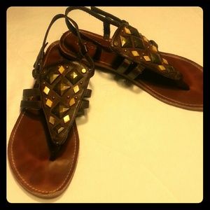 Unionbay Studded Brown Gladiator Sandals
