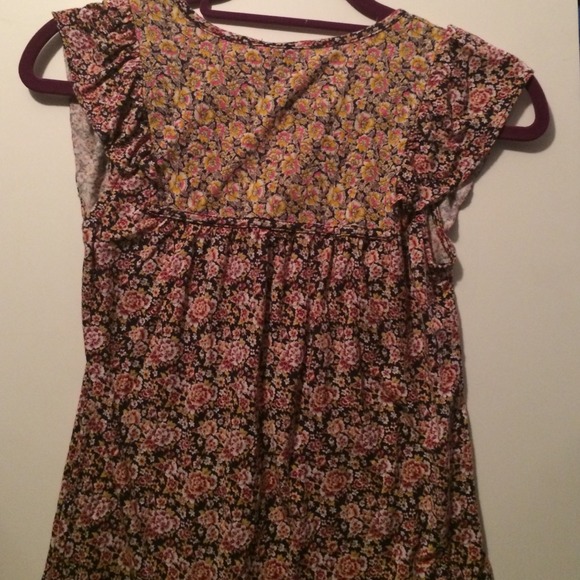 Anthropologie Floral print shirt, like new. - Picture 2 of 3