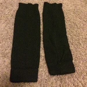 black knitted leg Warmers