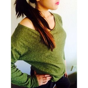 Off Shoulder Olive Green Top Purchased in France