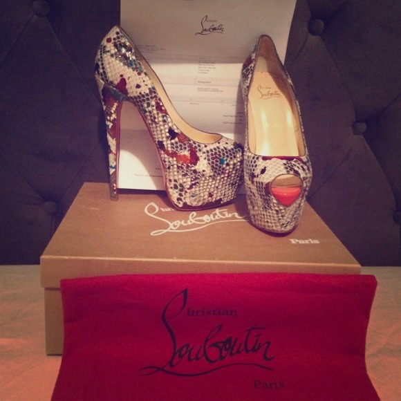 Christian Louboutin Shoes - Highness 160 Python Carnaval/Kid Toe