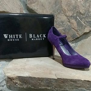 White House Black Market 8.5 Purple Heels