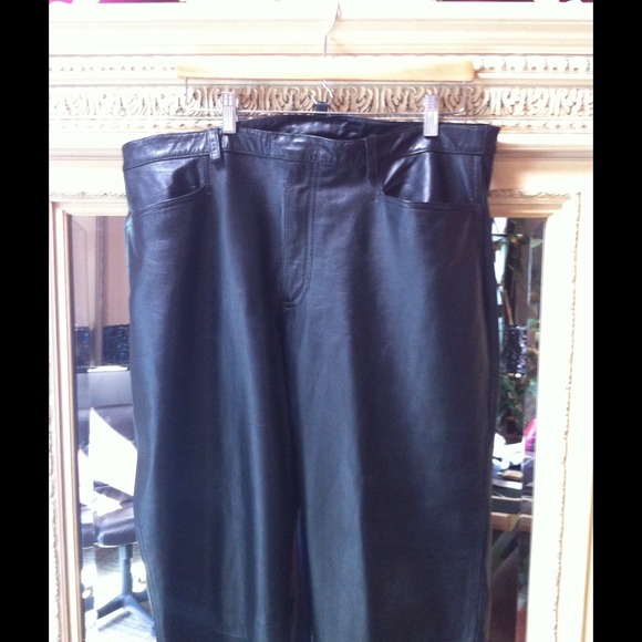 kenneth cole leather pants