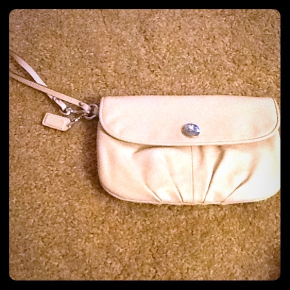 Pink Coach wristlet