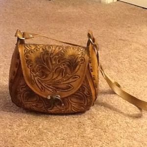Hand made leather purse