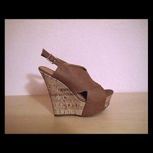 Womens high heel wedge