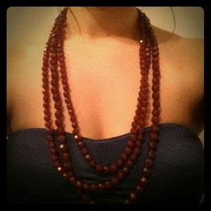 Beaded 3 strand necklace