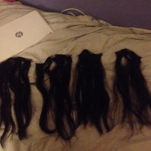 Dark brown 18" hair extensions