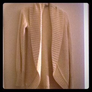 Express beige/hints of gold sweater