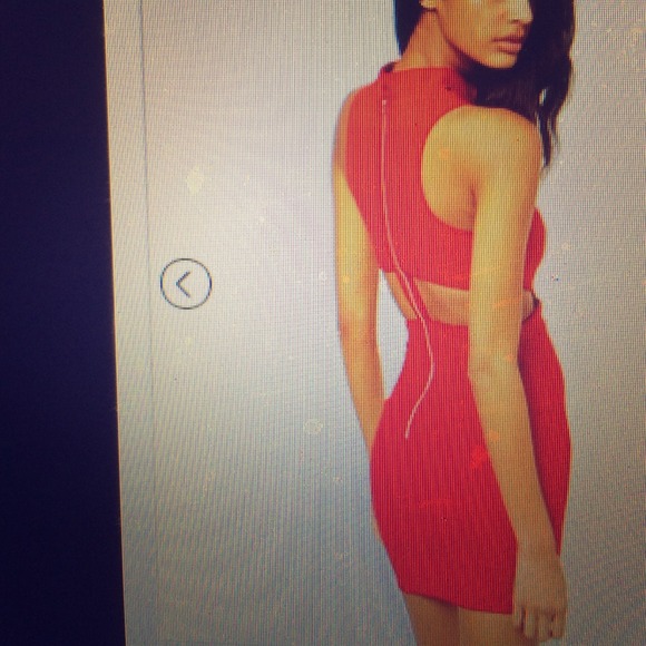 ASOS Dresses & Skirts - Red Cut Out Dress