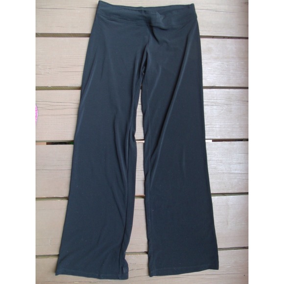 Black stretchy wide leg pants