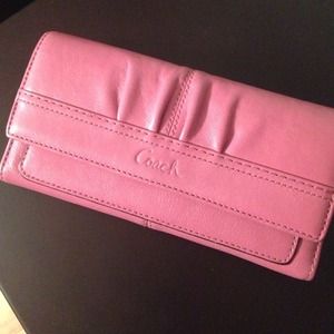 Pink Coach Wallet