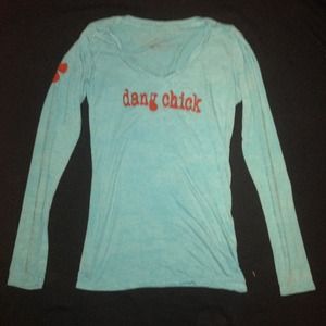 Blue Dang Chick T-Shirt